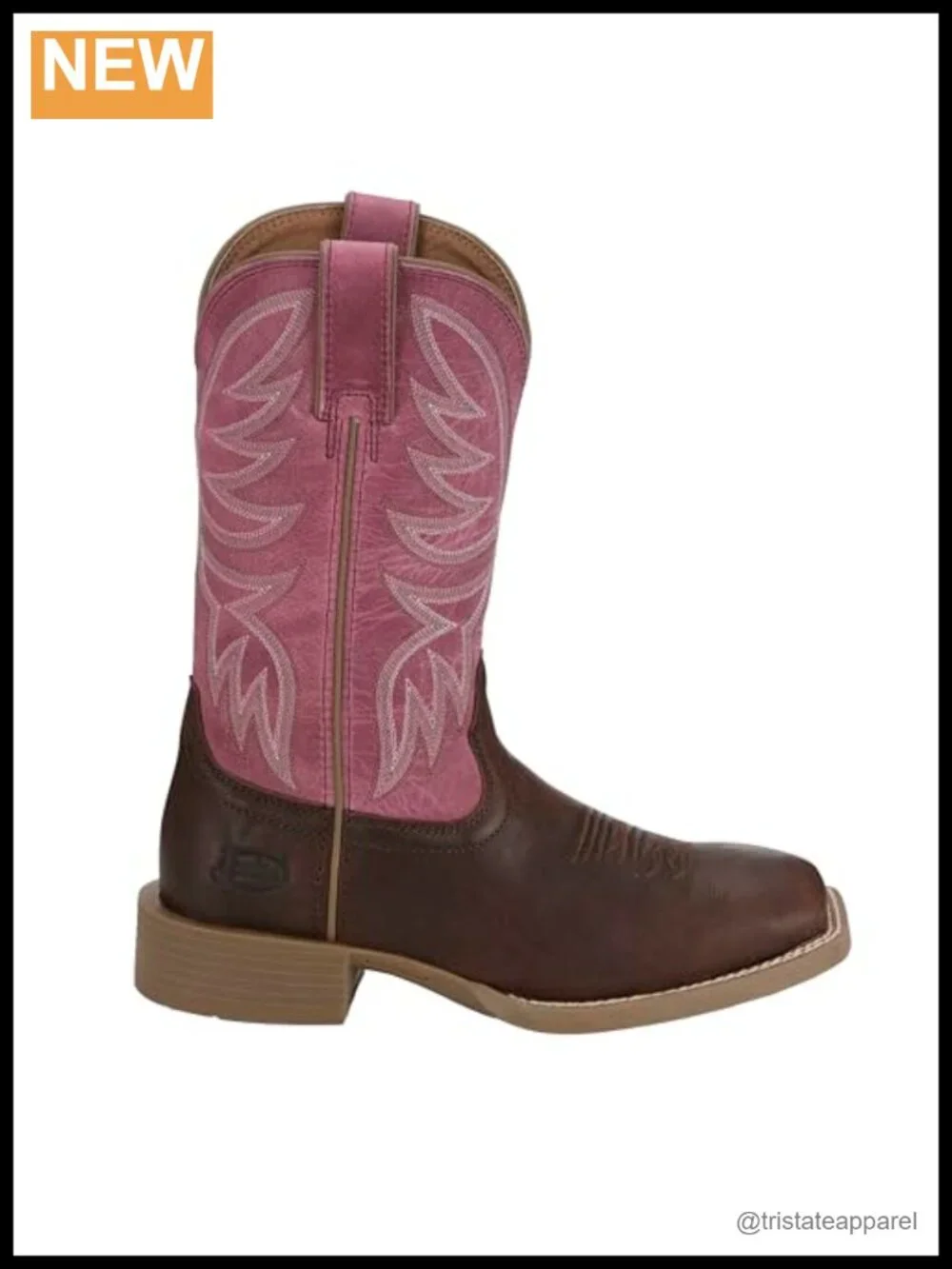 Water Buffalo Cowgirl Boots Square Toe Pull-On Mid-Calf Equestrian Style